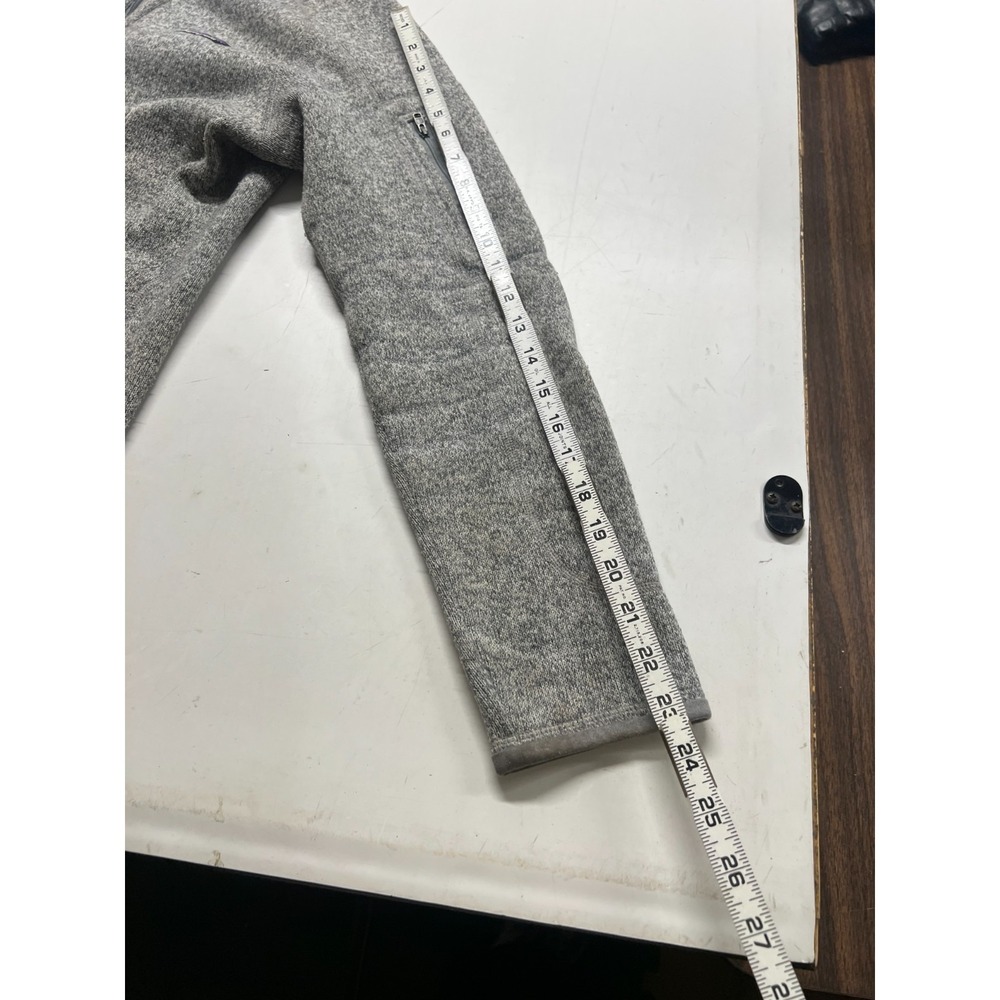Patagonia Better Sweater Fleece Sweater Gray Full Zip Mockneck Womens Sz Medium - Picture 9 of 10